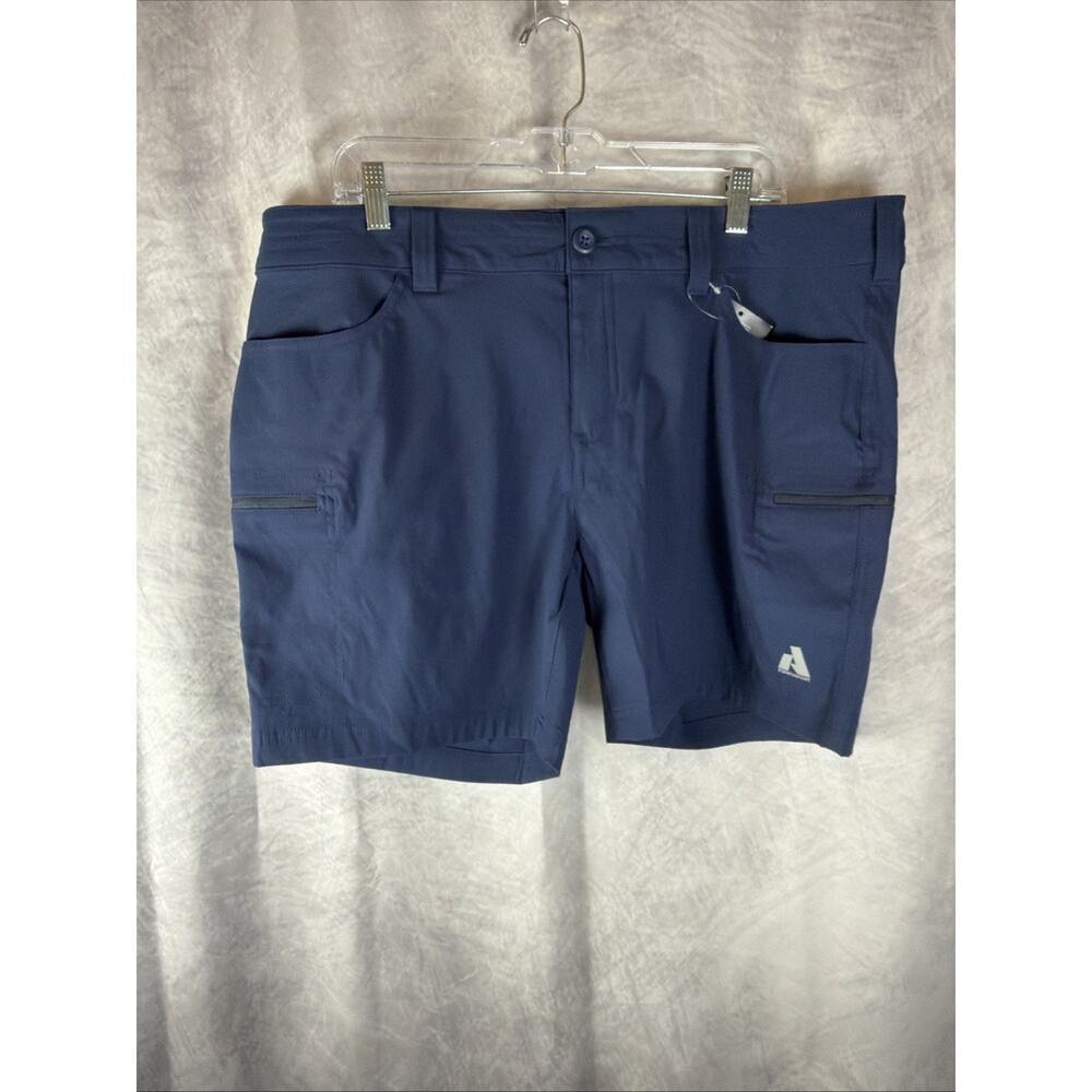 Eddie Bauer First Ascent Guide Pro Shorts Womens Sz 18 Blue Cargo Hiking - Picture 3 of 10